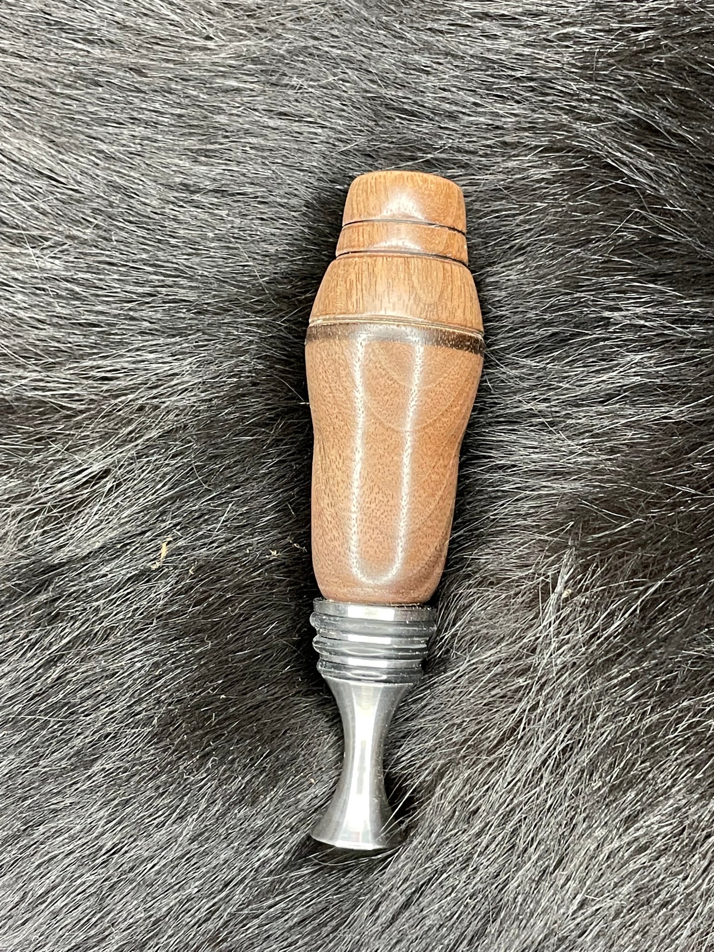 Peruvian walnut bottle stopper