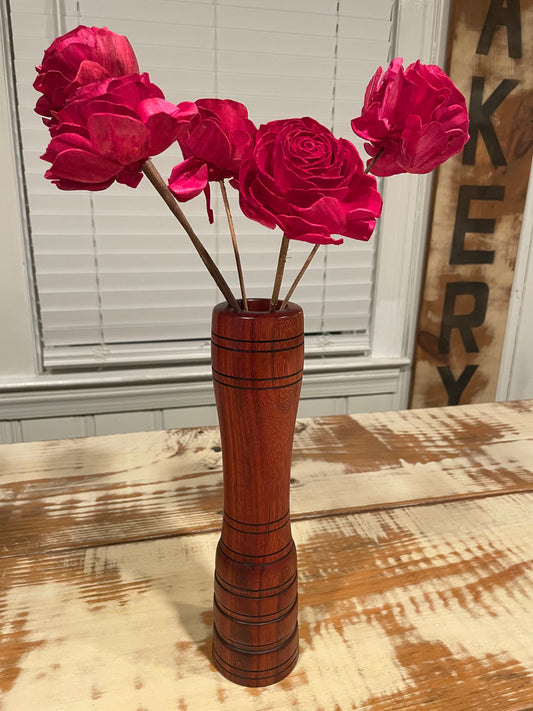 Padauk vase